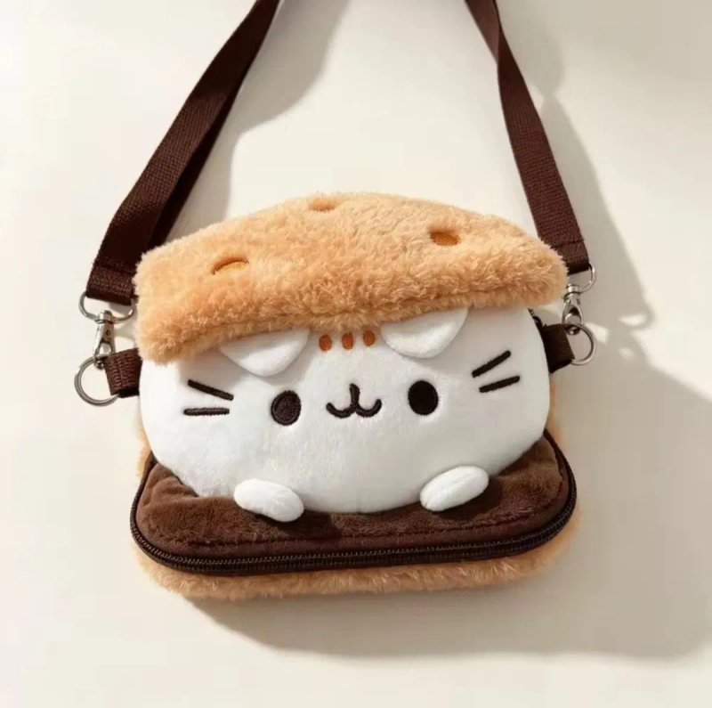 Пушин кет сендвич мягкая игрушка сумка pusheen cat pushen сумочка — фото 3