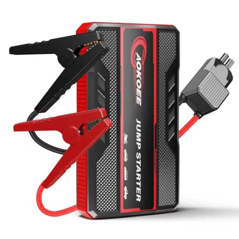 Пуско зарядний для авто 12V 1200 бустер з LED ліхтарем і Smart клемами