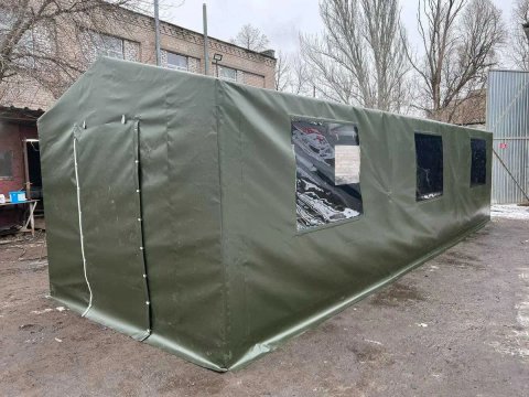 ПВХ намет 9×3 м | Шелтер, склад, майстерня, укриття