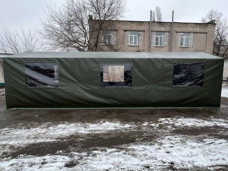ПВХ намет 9×3 м | Шелтер, склад, майстерня, укриття — фото 6
