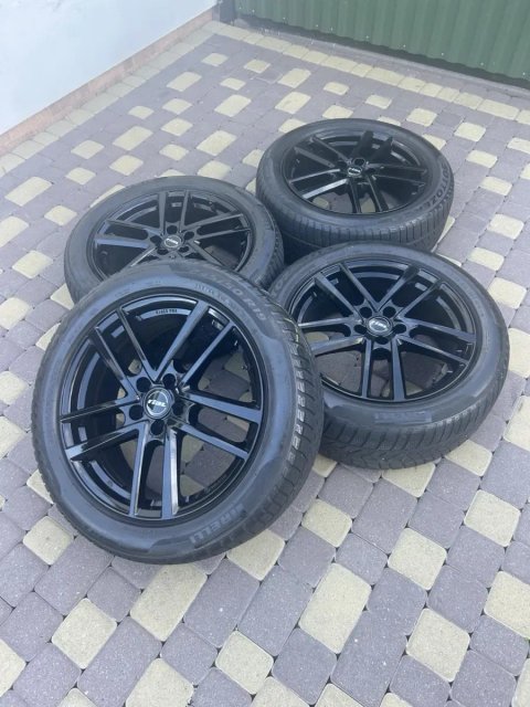 R19 диски Rial 5x112  VW Passat/Tiguan/Arteon / Audi A4/A6/Q5 /  BMW X3  / Skoda Kodiaq /SuperB шини Pirelli 245/50R19 зима (комплект)