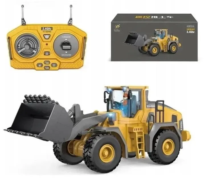 Радіокерована будівельна техніка 4×4 — екскаватор, самоскид, бульдозер, навантажувач на пульті керування — фото 3