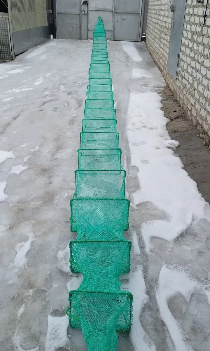 Раколовка гармошка 13 метров,корд, рачница ,кишка, баян — фото 2