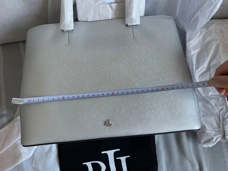 Ralph Lauren original Hanna bag. Вместительная статусная сумка из кожи — фото 5