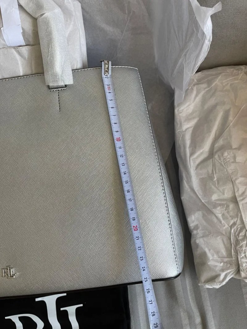 Ralph Lauren original Hanna bag. Вместительная статусная сумка из кожи — фото 7