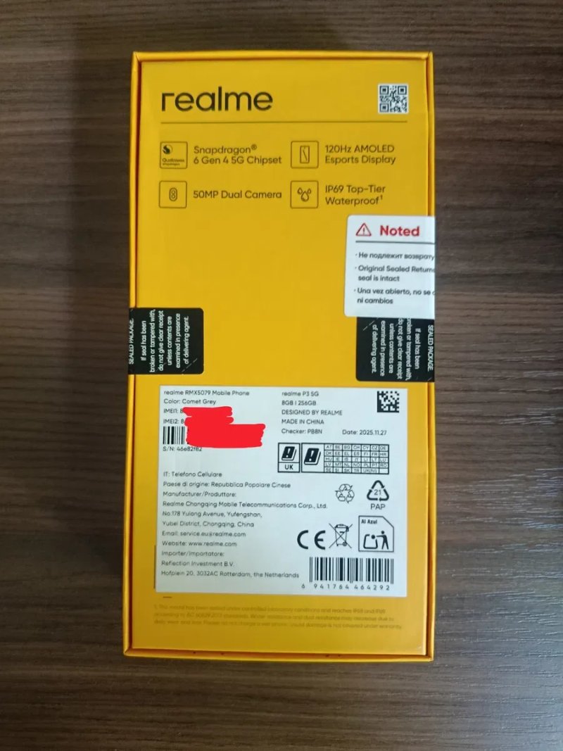 Realme P3 "5G"  8/256  з NFC  Европейська версія з підтримкою еSIM — фото 2