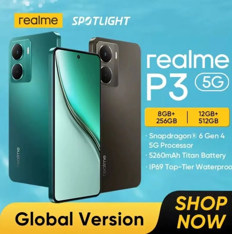 Realme P3 "5G"  8/256  з NFC  Европейська версія з підтримкою еSIM — фото 4