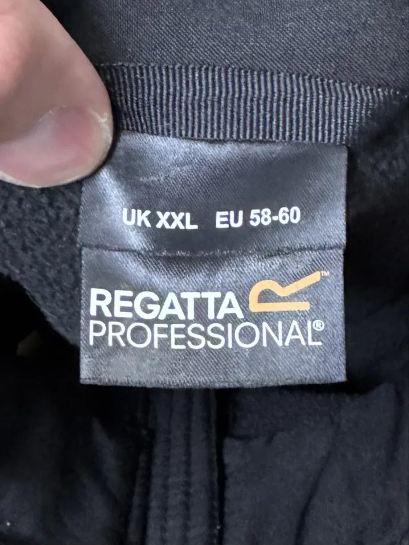 Regatta Professional Softshell ветровка кофта 58-60 2XL размер на флисе трекинговая черная — фото 4