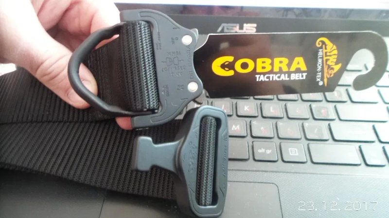 ‼️ Ремень Helikon Tex COBRA FX 45 пояс ремінь кобра надміцна пряжка та кільце портупея хелікон текс на штани брюки шорти‼️ — фото 4
