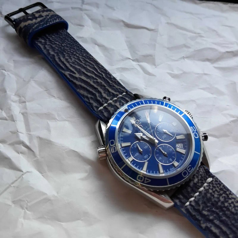 Ремешок для часов из кожи акулы, omega,breitling, Tissot, Longines — фото 5