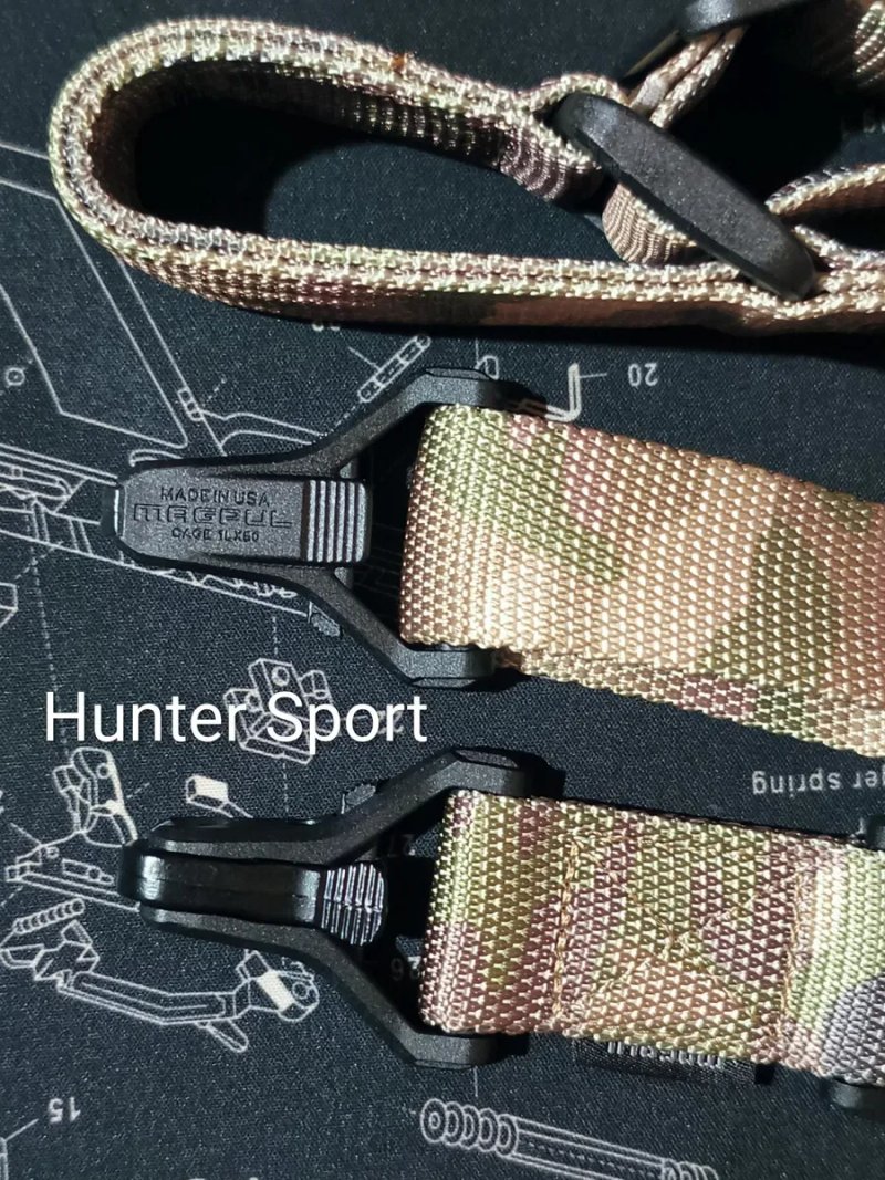 Ремінь одноточковий двоточковий Magpul MS3 Paraclip, ремень одноточечный двухточечный для АК АР серії Sig Sauer Colt CZ Bren — фото 7