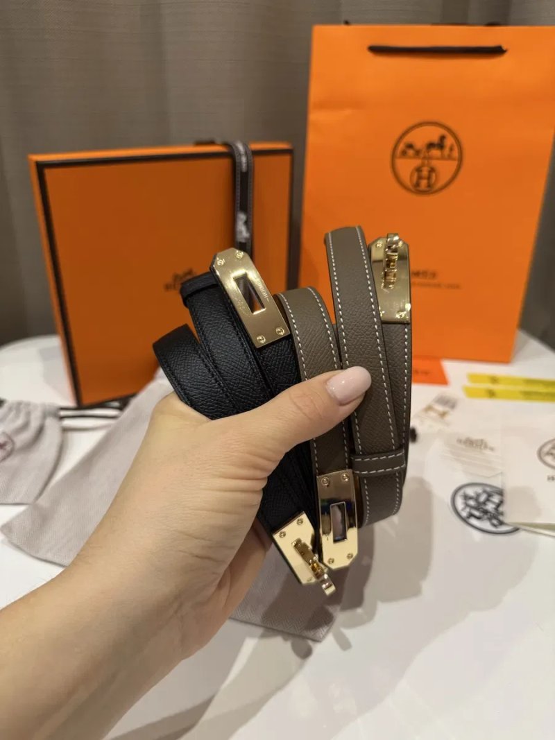 Ремінь шкіряний Hermes kelly etoup чорний ремень ерме кожа тренд Ермес — фото 5