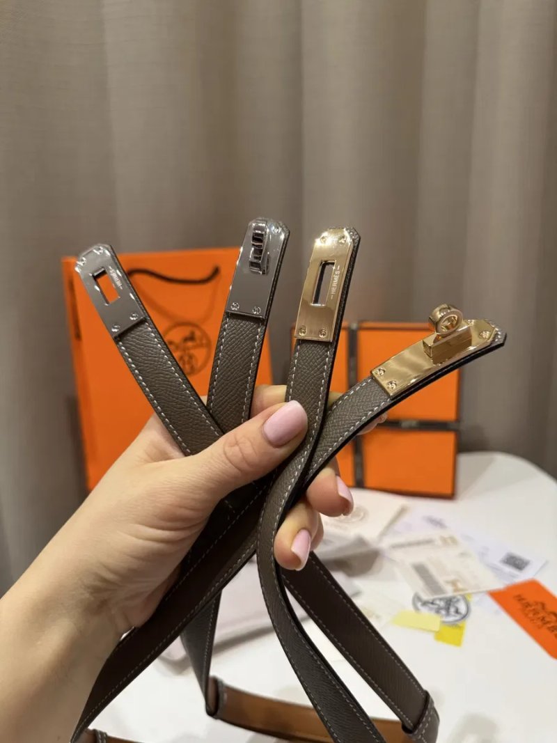 Ремінь шкіряний Hermes kelly etoup чорний ремень ерме кожа тренд Ермес — фото 6