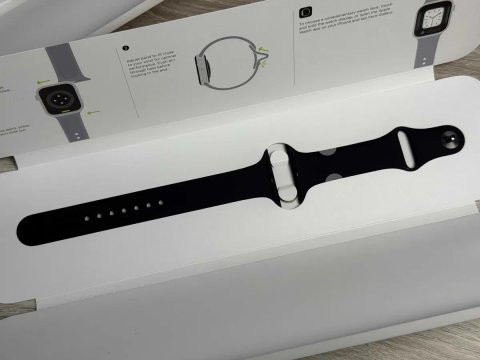 Ремінець Apple Watch 44 45 46 49 mm Midnight White Blue Sport Band
