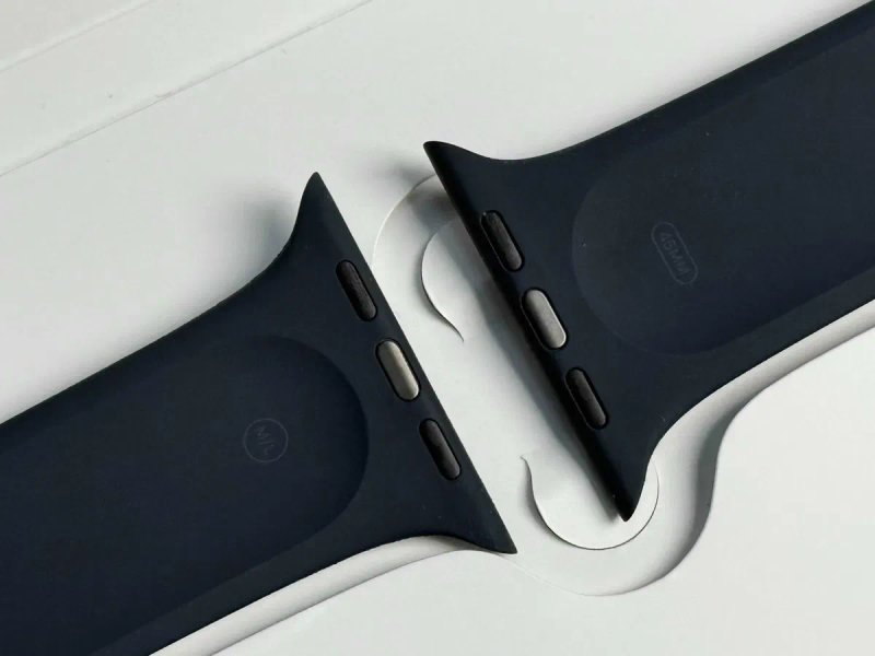 Ремінець Apple Watch 44 45 46 49 mm Midnight White Blue Sport Band — фото 2