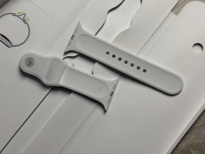 Ремінець Apple Watch 44 45 46 49 mm Midnight White Blue Sport Band — фото 6