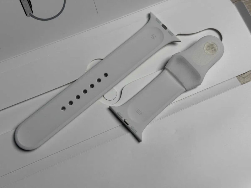 Ремінець Apple Watch 44 45 46 49 mm Midnight White Blue Sport Band — фото 8