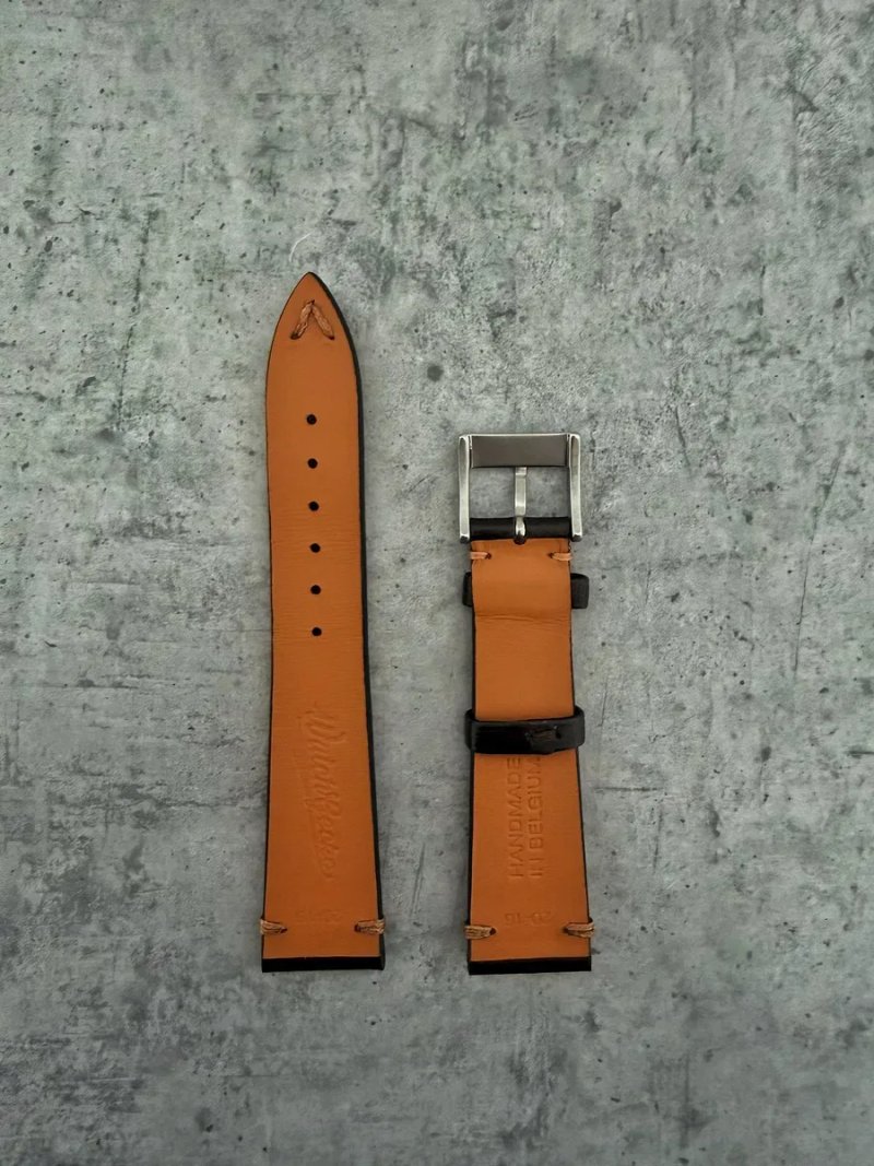 Ремінець для годинника 20 мм шкіра коричневий WatchGecko Hand Made Vintage Cavallo Horse Leather — фото 6