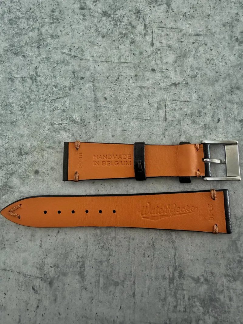 Ремінець для годинника 20 мм шкіра коричневий WatchGecko Hand Made Vintage Cavallo Horse Leather — фото 7