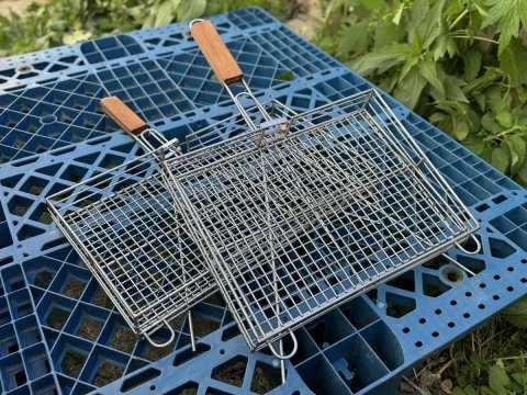 Решітка для гриля барбекю нержавіюча сталь.  Сітка решетка гриль
