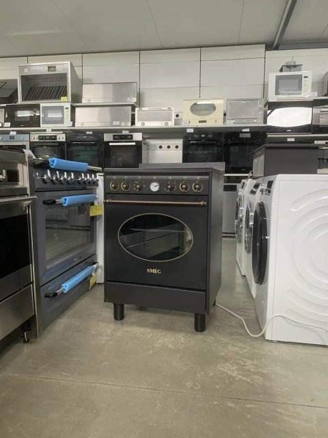 Ретро-плита SMEG CO68CMA8 Антрацит Склокераміка Електрична