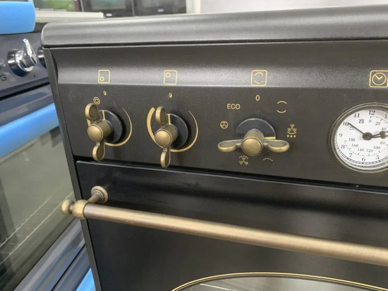 Ретро-плита SMEG CO68CMA8 Антрацит Склокераміка Електрична — фото 5