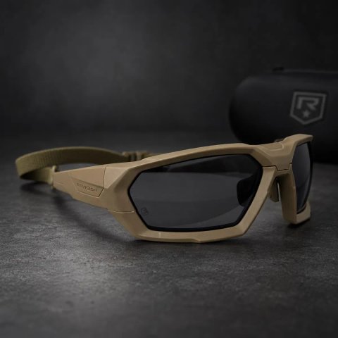 Revision ShadowStrike Coyote — Smoke + Clear, ballistic eyewear