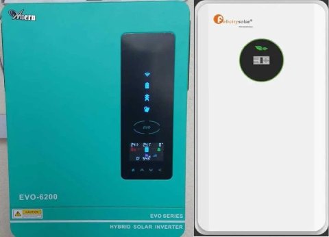 Резервне живлення Інвертор 6.2kwh48V+Батарея LiFePO4 5kwh Комплект