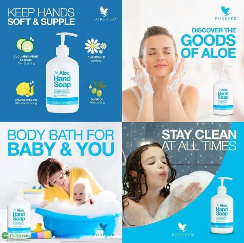 Рідке Мило з Алое (США) Aloe Liquid Soap, Forever Living Products — фото 2