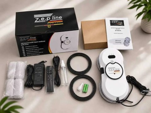 Робот для мойки окон Zepline ZP-00375 автоматический мойщик окон робот для стекла зеркал витрин с пультом