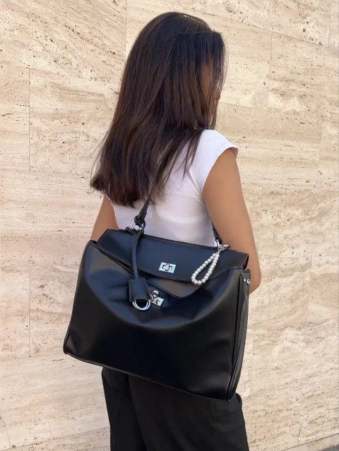 Rodeo bag кожаная сумка в стиле balenciaga, черная, сумка баленсиага