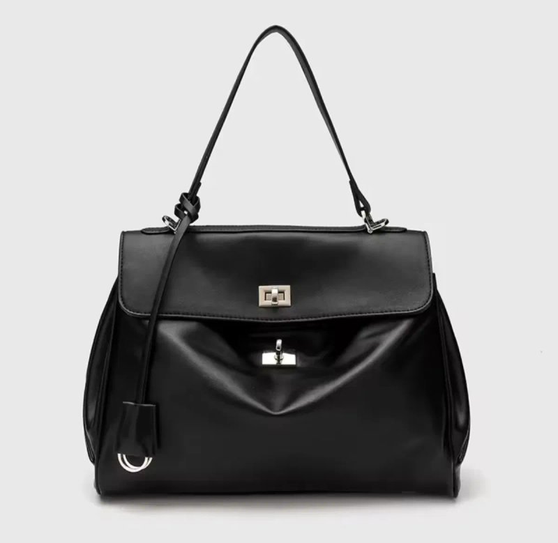 Rodeo bag кожаная сумка в стиле balenciaga, черная, сумка баленсиага — фото 2