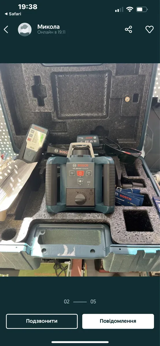 Ротаційний лазерний нівелір Bosch GRL300 HV Set Professional — фото 2