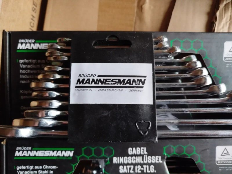 Рожково накидні ключі 12 шт Mannesmann инструмент ключи накидные 6 -22 — фото 3