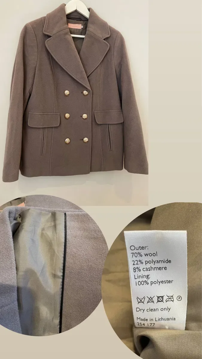 Розкішне пальто вовна кашемір S/M/Onesize cos old money стиль massimo — фото 7