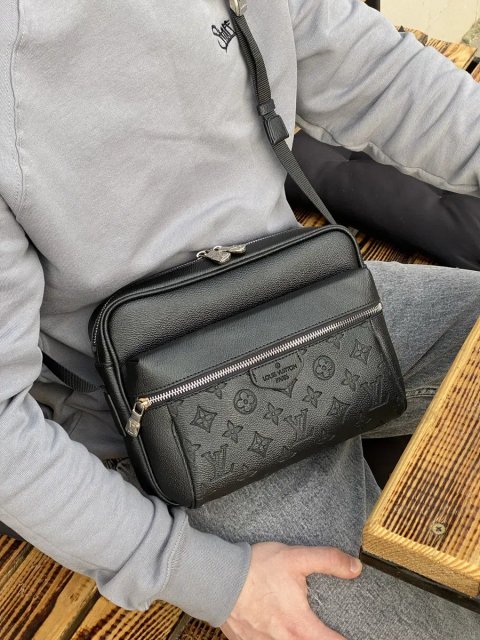 РОЗПРОДАЖ чоловіча сумка Louis Vuitton мужская сумка барсетка мессенджер клатч через плечо барсетка бананка