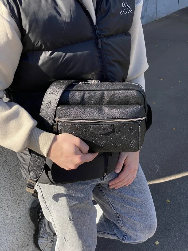 РОЗПРОДАЖ чоловіча сумка Louis Vuitton мужская сумка барсетка мессенджер клатч через плечо барсетка бананка — фото 7