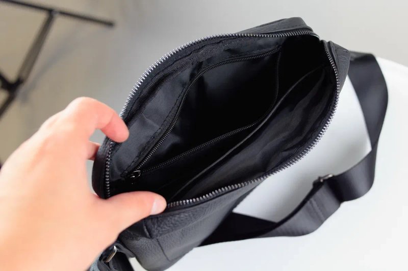 РОЗПРОДАЖ чоловіча сумка мужская сумка барсетка мессенджер через плечо с кожи классика натуральна шкіра шкіряна сумка — фото 5