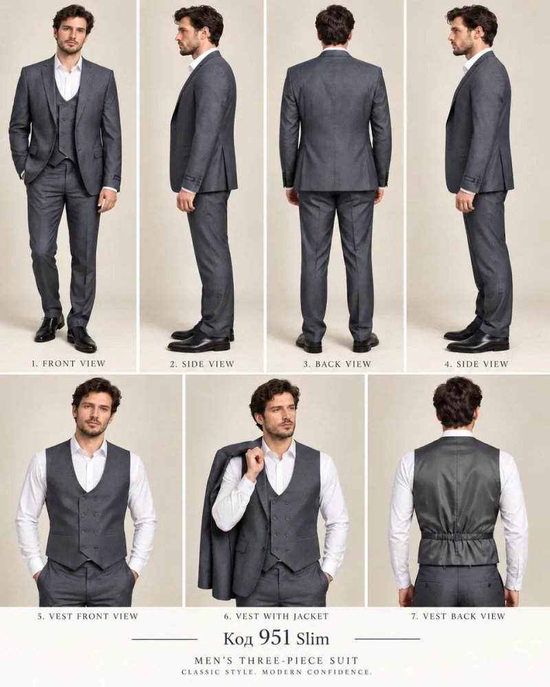 РОЗПРОДАЖ чоловічих класичних костюмів Classic,  Slim. Двійка, трійка, жакети .Туреччина Узбекистан великий вибір розмірів — фото 2