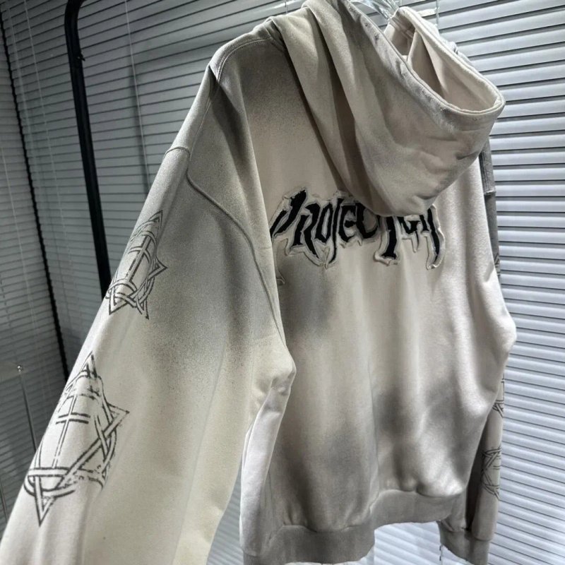 ‼️РОЗПРОДАЖ‼️Кофта Grailz Project G/R авангард стильная y2k sk8 archive opium zip hoodie vintage rick Owen's Balenciaga — фото 3