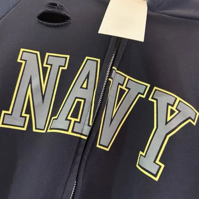 ‼️РОЗПРОДАЖ‼️Кофта Grailz Project G/R Navy hoodie кофта худи сіра худі grey distressed sk8 y2k archive opium zip hoodie vintage — фото 4