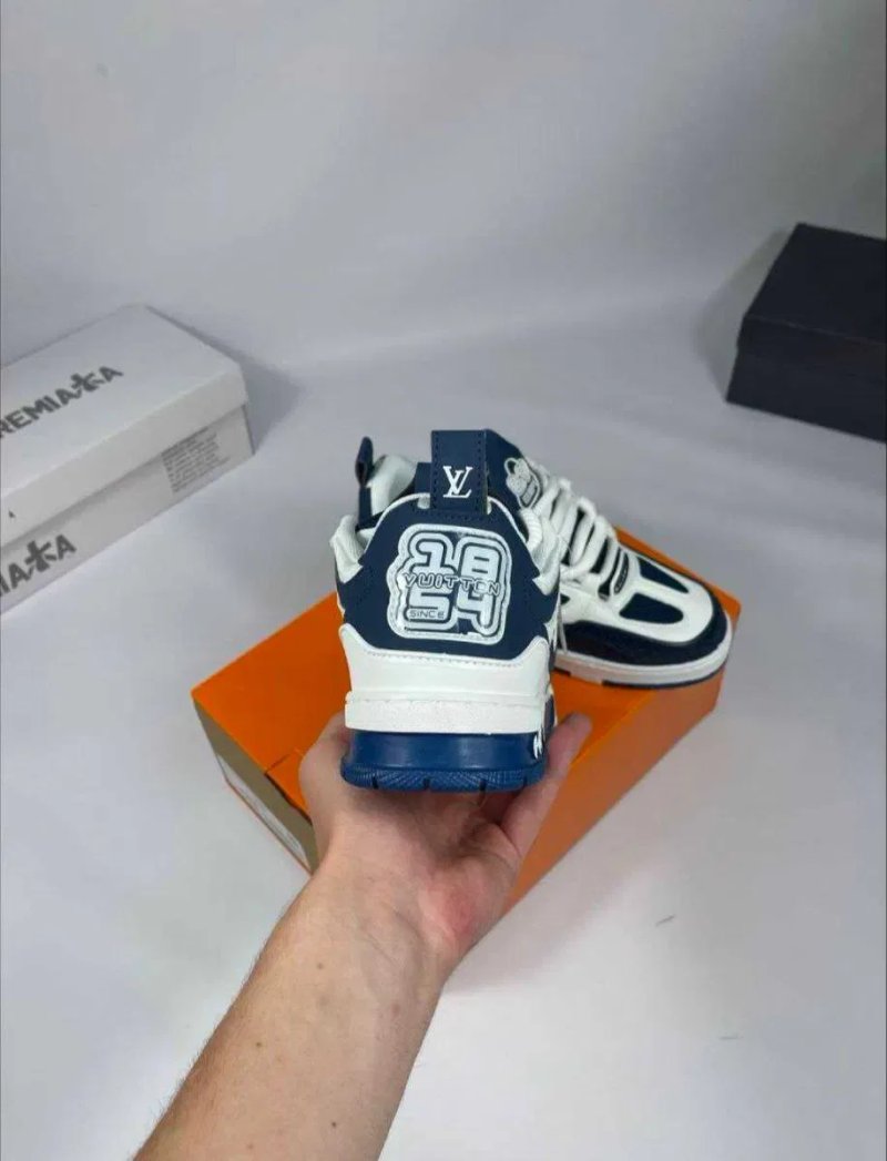 [РОЗПРОДАЖ] Кросівки Louis Vuitton Skate луи витон скейт сині — фото 4