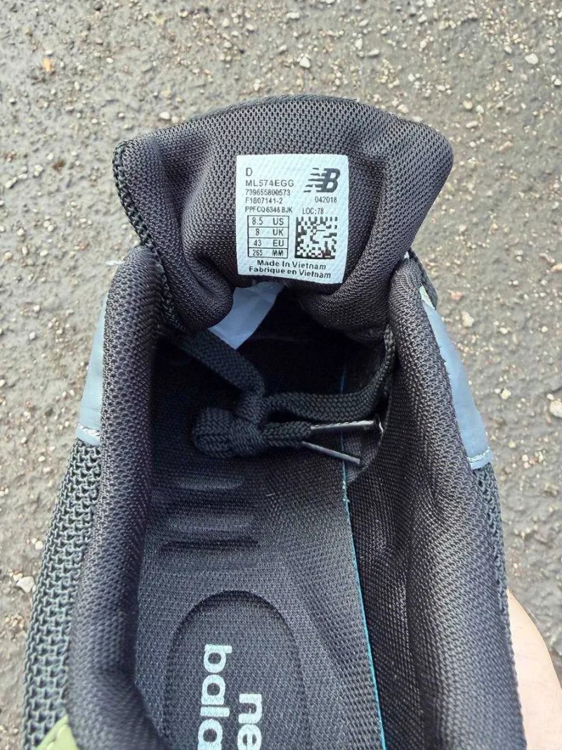 Розпродаж ! р. 43, 45 Кросівки New Balance 574 Khaki Black — чоловічі Нью Беланс 574 хакі, замшеві, дихаючі, легкі — фото 7