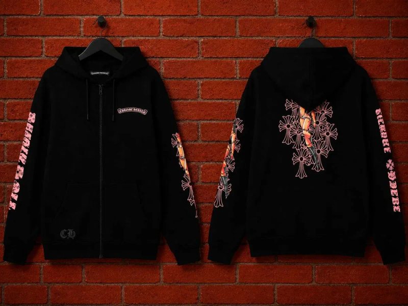 ‼️РОЗПРОДАЖ‼️ Зіп-худ Chrome Hearts, зипка хром хартс/ зіппер/ зіпка /кофта — фото 6