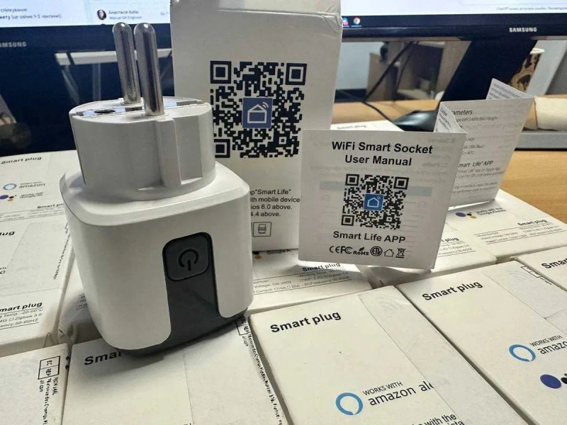Розумна Wi-Fi розетка Tuya 20A | Смарт розетка | Таймер | Моніторинг | Alexa Google | Нічний тариф — фото 8