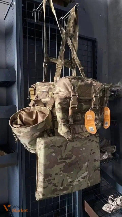 РПС Cordura 1000d Мультикам/Піксель з набором підсумків та карематом