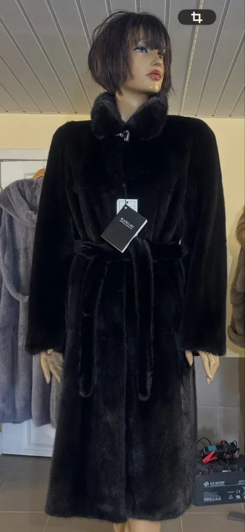 Рр 48-50. Норковая шуба BlackGlama плюшечка  Annabela италия! Новая