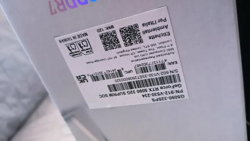 rtx 5090 msi suprime soc, Нова, на гарантії — фото 3