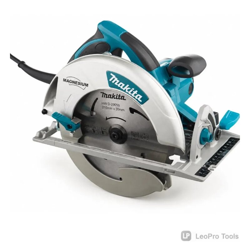 Ручна циркулярна пила (циркулярка, електропила) Makita MK2400 для дерева, 2400 Вт, 185мм 5200об/хв кут 45° електрична — фото 3