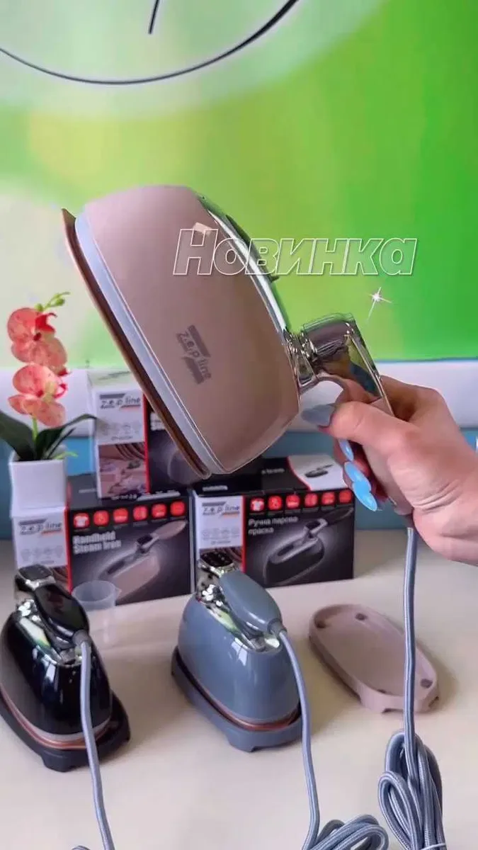 Ручной паровой утюг отпариватель 2000 Вт Zepline ZP-00354 разные цвета — фото 6